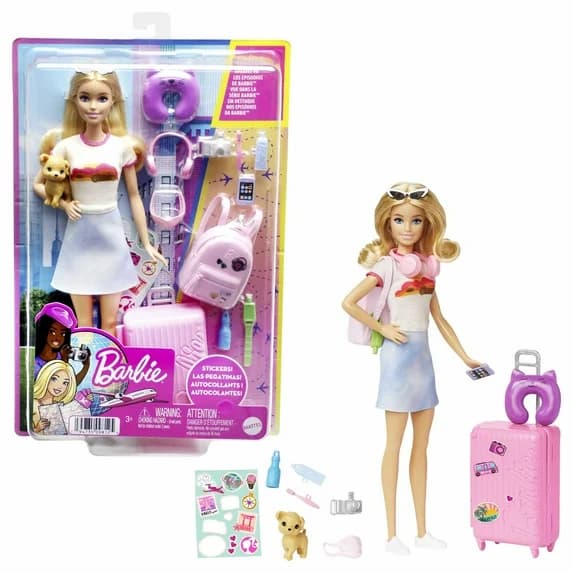 Barbie Malibu Travel Set with Puppy deal