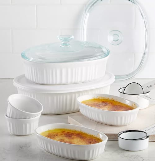 Corningware French White 10-Piece Bakeware Set