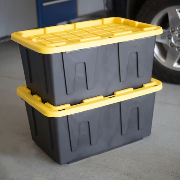 Project Source Commander Large 27 -Gallons Heavy Duty Totes