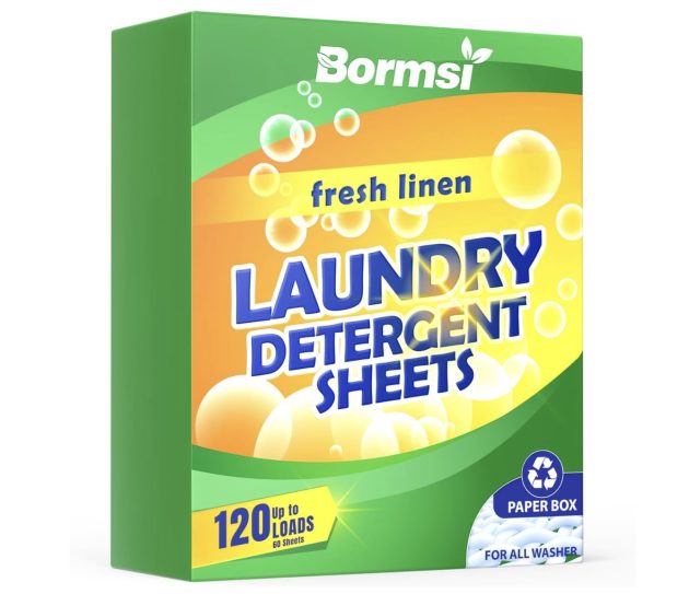 Laundry Detergent Sheets Fresh Scent 120 Loads