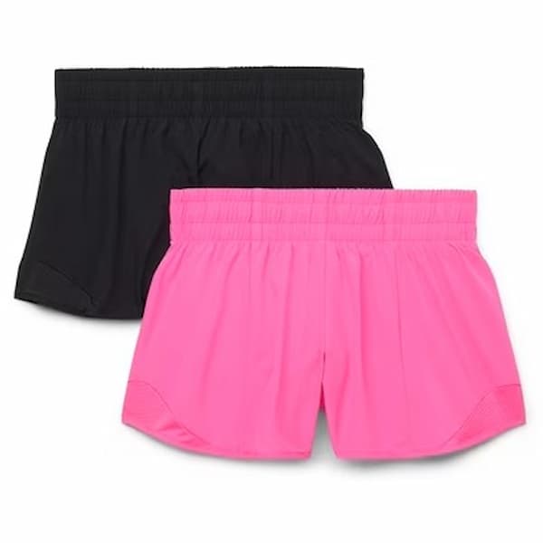 Athletic Works Girls Athletic Run Shorts, 2-Pack deal