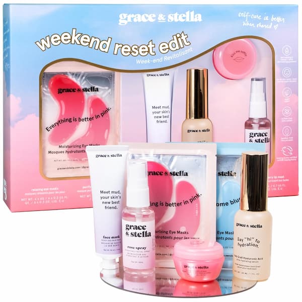 Grace & Stella Weekend Reset Edit Skincare Gift Set