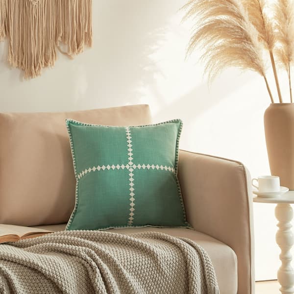 Mainstays by Becky G. & Alejandra Decorative Pillow, Green Lily deal