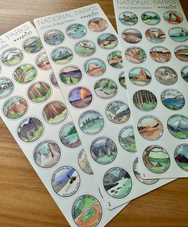 National Park Bucket List Stickers