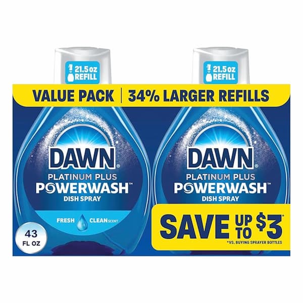 Dawn Powerwash Fresh Dish Spray Large Refill, 2-Pack deal