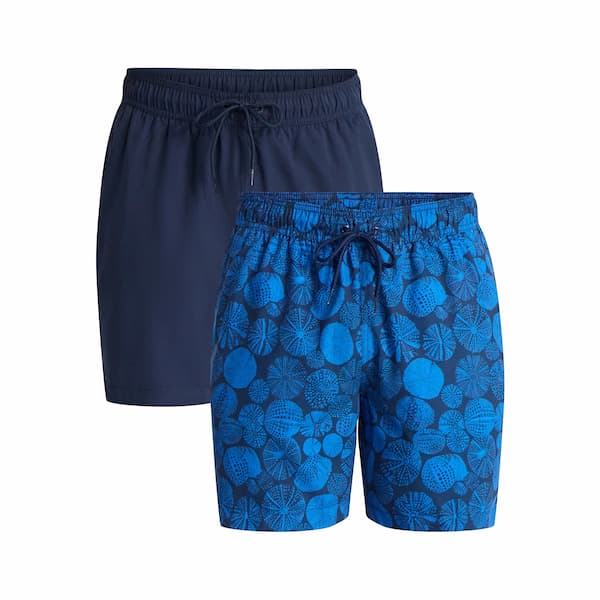 George Men's and Big Men's Swim Trunks, 6'' Inseam, 2-Pack deal