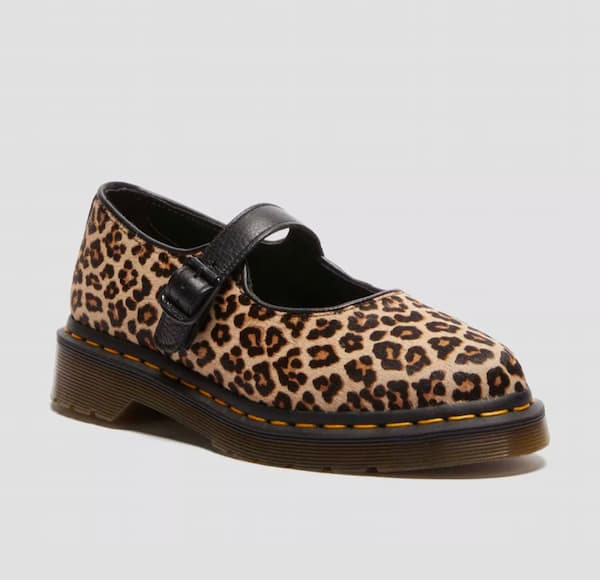 Elphie Leopard Mary Jane Shoes
