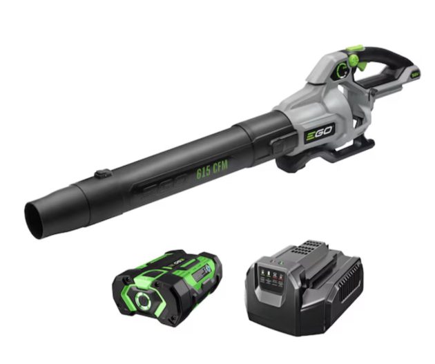 EGO POWER+ 56-volt 615-CFM 170-MPH Battery Handheld Leaf Blowe
