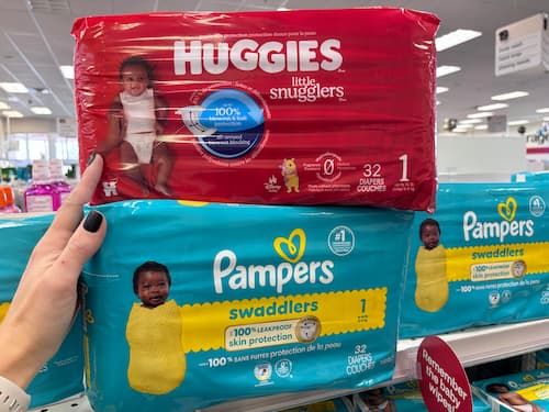 Huggies or Pampers Diapers