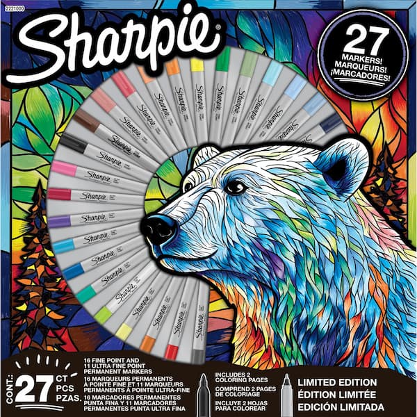 Sharpie Permanent Markers, Fine and Utra-Fine Point Markers Variety Pack